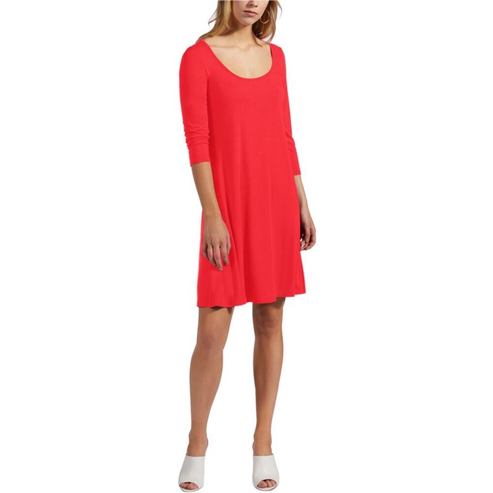 Avec Womens Scoop Neck Shift Dress, NWT